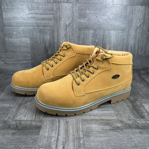 Lugz Mantle Mid Boots Mens 7.5 Wheat New Synthetic Nubuck Work Casual MMAXK-7660 main image 8